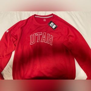Men’s XL Utah Utes long sleeve sweat shirt. New with tags.